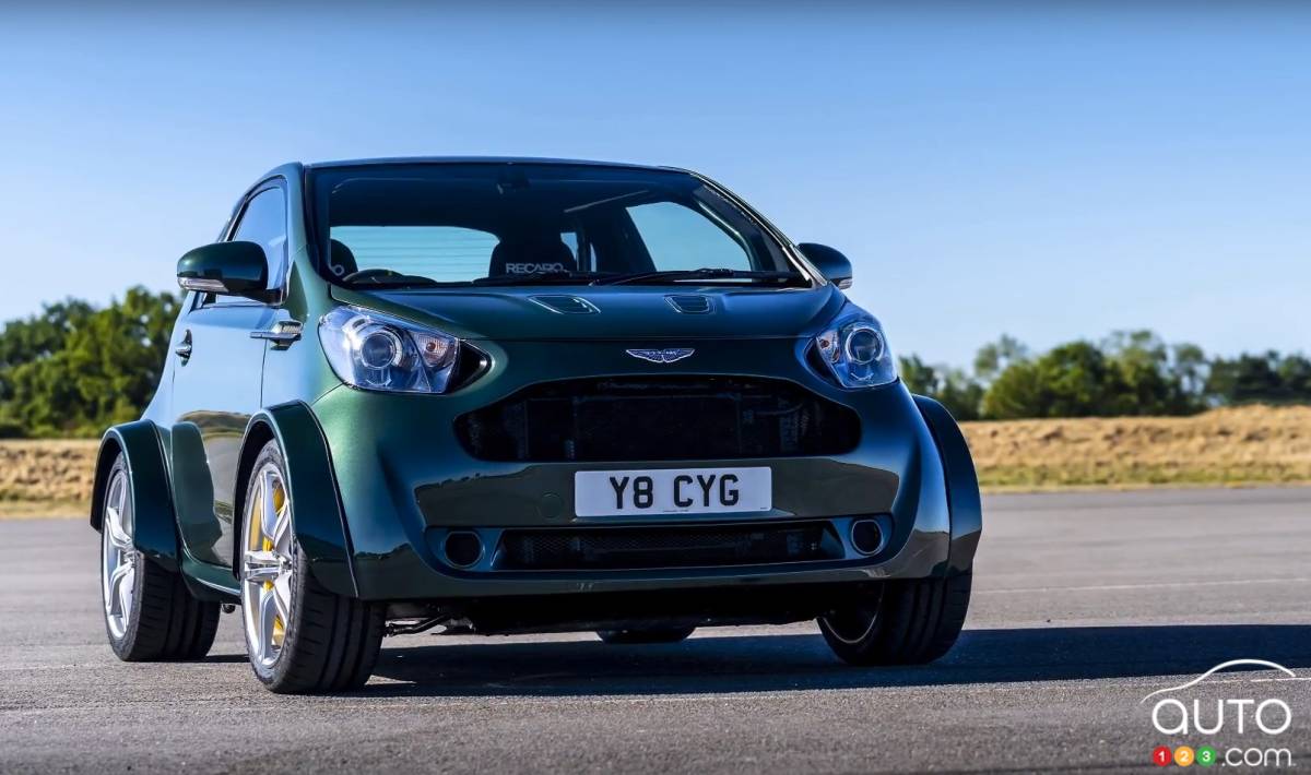 A V8-equipped Aston Martin Cygnet wows the Goodwood Festival